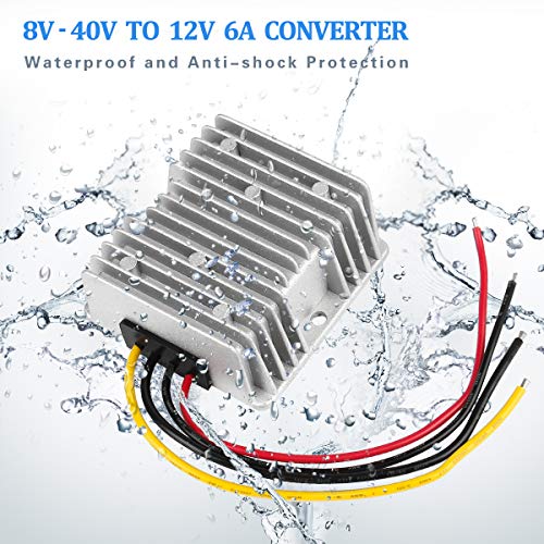 Ultimate 24 V 145 W DC-DC Voltage Regulator – Versatile Step Down/Up Converter (9 V-40 V to 24 V, 6 A) – Durable Waterproof Power Supply for Enhanced Golf Cart Performance and Accessory Compatibility