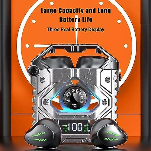 H09 Bluetooth 5.3 Wireless Earbuds – Superior Hi-Fi Sound with Advanced Noise Cancellation, IPX7 Waterproof Design, Long-Lasting Battery Life, Low Latency Mode for Gamers – Perfect for i Phone and Android Users (Black) – Elevate Your Listening Experience