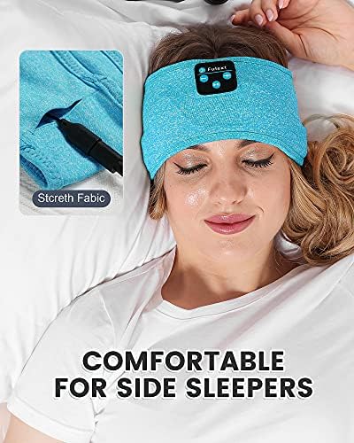 Fulext Bluetooth Sleep Headphones Headband – Ultimate Comfort for Side Sleepers, Thin HD Stereo Sound Quality – Ideal for Insomnia Relief and Travel Convenience – Perfect Gift for Men and Women – Enhanced Compatibility, Long-Lasting Battery Life for All Night Relaxation