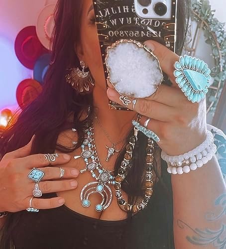 Transform Your Mobile Experience with CRYSTALFY White Clear Quartz Druzy Crystal Phone Grip – Versatile Kickstand & Unique Gemstone Top for i Phone, i Pad, Kindle & More – Handcrafted Natural Accessory with Enhanced Adhesion and Customizable Design – Perfect for Style, Functionality, and Gifting