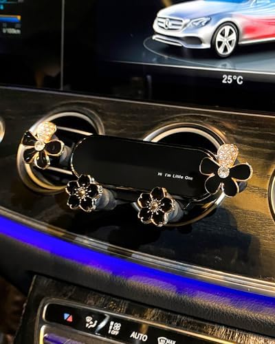 Elegant White Flower Air Vent Phone Holder by BNTR – Stylish Car Cellphone Mount for Smartphones, Perfect Stocking Stuffer Gift – Durable and Functional Vehicle Accessory for Safe Driving and Hands-Free Calls