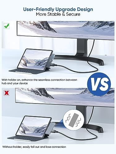 Elevate Your Connectivity: Dockteck 7-in-1 USB C Hub with 4 K 60 Hz HDMI, Lightning-Fast Ethernet, and Advanced Power Delivery – Perfect for Mac Book Air/Pro M1 2020, i Pad Pro 2021, and i Pad mini 6 for Seamless Multitasking and Superior Performance