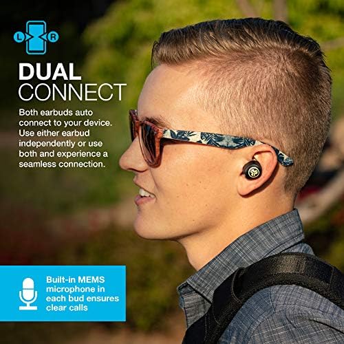Elevate Your Sound Experience with JLab JBuds Air Icon True Wireless Bluetooth Earbuds – IP55 Sweat Resistant, Black & Gold Finish, Enhanced Bluetooth 5.0 Connectivity, Stereo Calling, and 3 Custom EQ Settings for Personalized Audio Enjoyment