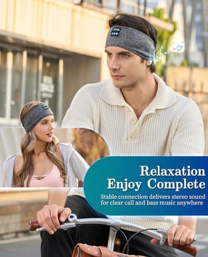 Ultimate Bluetooth Sleep Headphones with Adaptive Headband – Wireless Earbuds for Supreme Comfort & High-Definition Sound Quality – Perfect for Yoga, Fitness, and Serene Sleep – Thoughtful Gift Choice for Any Occasion, Effortless Connectivity & Multifunctional Design