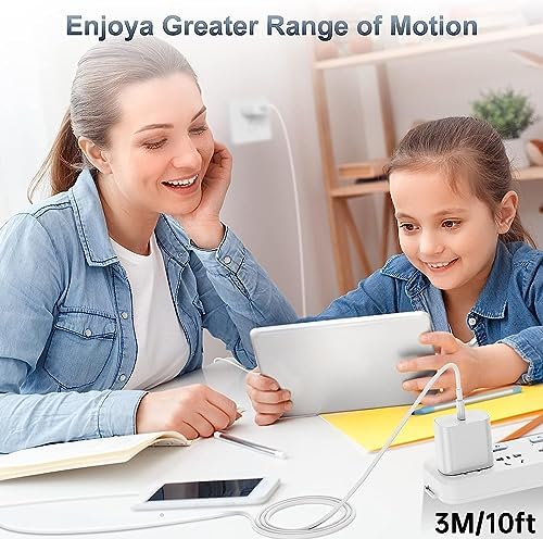 High-Efficiency 20 W USB-C Fast Charger for i Phone 16 & i Pad Pro – Versatile 6 ft & 10 ft Type C Charging Cables with Robust Wall Adapter for Quick Power Boosts – Perfect for i Phone 16 Pro Max, 15 Plus, and All i Pad Models – Maximize Your Charging Flexibility and Efficiency