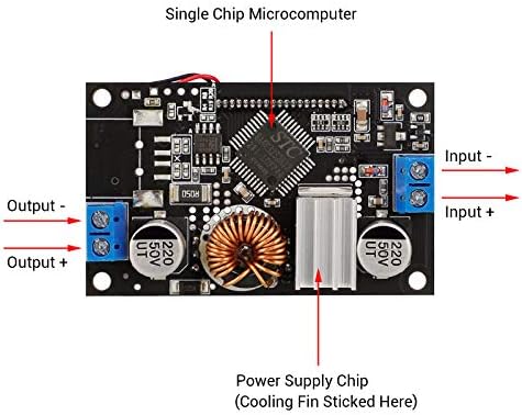 DROK Dual Pack Adjustable DC Voltage Regulator: 24 V to 12 V Step Down Converter with USB Charging Port, Versatile 6 V-32 V Input Range, 5 A Output for Optimal Efficiency and Reliable Power Management Solutions