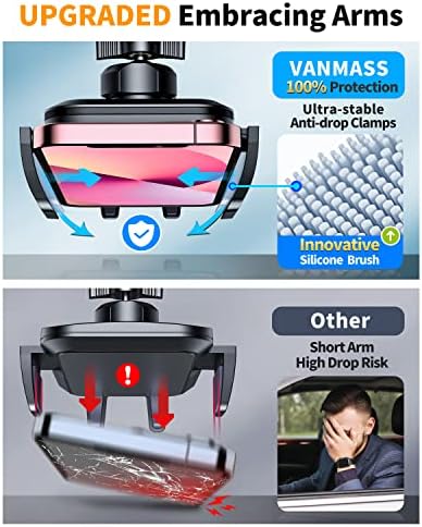 VANMASS 2025 Premium Car Phone Holder – Unmatched 85+ LBS Suction Power for Secure Hands-Free Navigation | Universal Compatibility with i Phone 16 Pro Max, 15, 14, 13 & Android Devices | Versatile Windshield, Dashboard & Air Vent Mount for Maximum Convenience | Durable Design Ensures Safe Driving Experience
