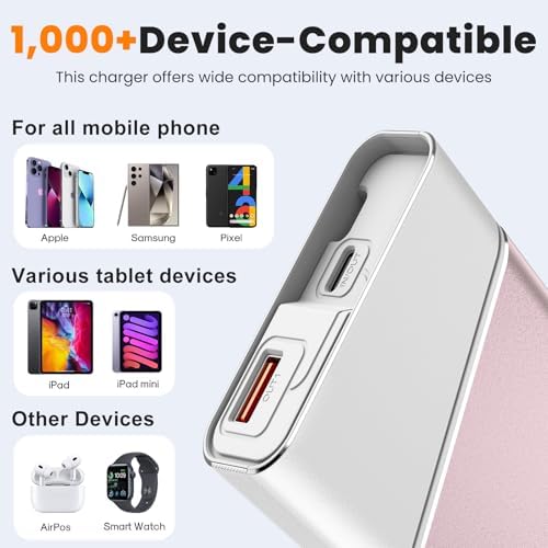 Lightning-Fast 22.5 W Portable Power Bank – 20,000 m Ah Aerospace Metal Charger with Detachable USB-C Cable & TSA Compliance – Ideal Travel Companion for i Phone 16, Samsung S24, and More – Superior Durability & Rapid Charging with 3-Year Guarantee