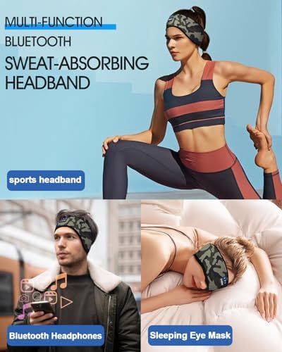Bluetooth Sleep Headphones with Integrated Sleep Mask – Ultimate Wireless Earbuds for Peaceful Nights and Active Days | Perfect for Travel, Meditation, and Workouts – Superior Comfort and Sound Quality for Insomnia Relief and Focused Relaxation