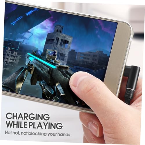 90-Degree USB Micro Cable – 1 m Nylon Braided Right Angle Charger for Universal Phones – Fast 2.4 A Data Transmission – Durable & Tangle-Free Connectivity Solution for Enhanced Performance