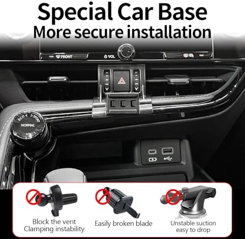 Premium Lexus NX 350/350 h/250/450 h+ Car Phone Holder – Seamless Dashboard Mount for 2022-2024 SUVs, Hands-Free Navigation and Communication Accessory, Enhanced Device Security, 360-Degree Adjustable Viewing Angles, Effortless Installation, Stylish Interior Enhancement