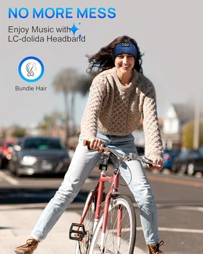 Discover the Ultimate Comfort with LC-dolida’s Bluetooth Sleep Headband – The Perfect Fusion of Relaxation and Functionality for Insomnia Relief and Active Lifestyles – USB-C Rechargeable, Soft Fabric, Ideal for Meditation, Yoga, Travel, and Workouts – Experience Seamless Connectivity with Bluetooth 5.4 and Enjoy High-Quality Sound while Blocking Out Distractions – Lightweight and Breathable Design for All-Night Wear – Elevate Your Sleep and Focus on Wellness with Our Dual-Function Sleep Mask and Headphones – A Thoughtful Gift for Yourself or Loved Ones Seeking Serenity and Comfort in Every Moment.