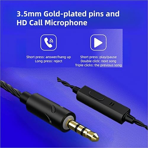 Transform Your Listening Journey with QKZ ZXT Hi-Fi In-Ear Monitors – Pro-Grade Gaming Earbuds with Detachable Cable for Musicians and Gamers – Experience Unmatched Audio Clarity, Versatile Device Compatibility, and Fashion-Forward Transparent Design for All-Day Comfort