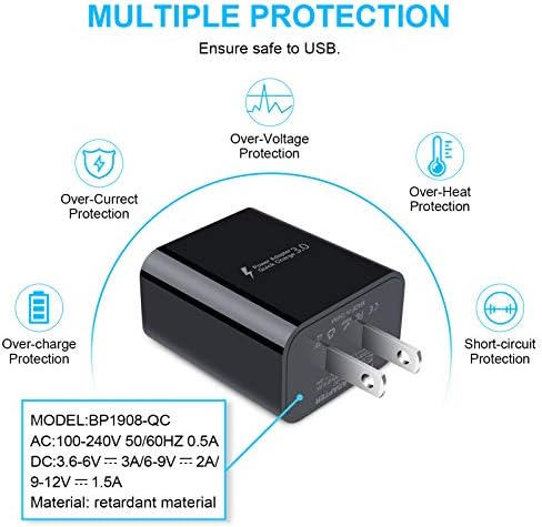 Ultra-Fast Adaptive Charger for Samsung Galaxy – 25 W Quick Charge 3.0 with 3 ft USB Type-C Cable – Optimized for Galaxy A Series and S Series Models – Lightweight, Durable, and Efficient Charging Solution for On-the-Go Power Users
