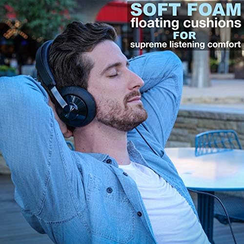 Philips SHP6000 High-Resolution Studio Monitor Headphones – Premium Over-Ear Wired Design with Deep Bass Enhancement, Superior Noise Isolation, and Unmatched Comfort for DJs and Audiophiles, Ideal for Mixing and Mastering Music