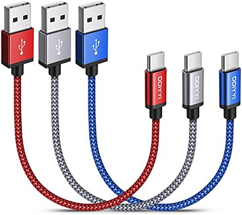 USB Type C Cable 5Pack (3/3/6/6/10FT), Nylon Braided USB C Cable Fast Charger Cord for iPhone 16/15, Samsung Galaxy S24 S23, LG V30 V20 G5 G6, PS5, Google Pixel, Redmi, HTC – Enhanced Compatibility and Speed
