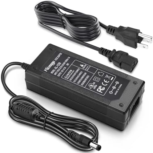 High-Efficiency 12 V 8 A AC to DC Power Adapter – 96 W Switching Supply for LED Strip Lights – 6.7 ft Power Cord – Universal Compatibility with 5.5 mm x 2.5 mm & 2.1 mm Connectors – Robust, Long-Lasting Power Solution for Home and Professional Use – Enhanced Performance & Economical Design