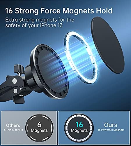 Xoo Fly Magnetic Car Mount Holder – Ultimate Hands-Free Smartphone Solution for i Phone 15, 14, 13, 12 Pro Max & All Devices – Unmatched Stability, 360-Degree Rotation, Easy Installation, and Lightweight Design for Safe Navigation and Driving Convenience