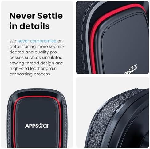 APPS2 Premium Mag Safe Car Mount for i Phone 16/15/14/13/12 – Advanced Dashboard Holder with Strong Suction & Wireless Charging Compatibility – Perfect for Safe Navigation and Hands-Free Calls