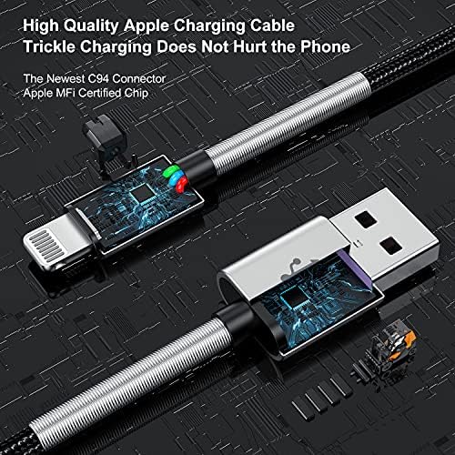10-Foot Apple MFi Certified USB C to Lightning Charging Cable – Dual Pack High-Speed i Phone Charger for 14/13/12 Series and i Pad – Durable Long Charging Cord for Ultimate Convenience and Flexibility