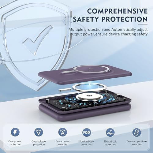 Revolutionize Your Charging Experience with the Ultimate 3-in-1 Wireless Charging Station for i Phone, Apple Watch, and Air Pods – Magnetic Foldable Design for Enhanced Portability and Fast Charging Compatibility with i Phone 16, 15, 14, 13, 12 Pro Max Plus – Effortlessly Streamline Your Tech Setup and Eliminate Cable Clutter – Durable and Stylish Solution for Home and Office Use