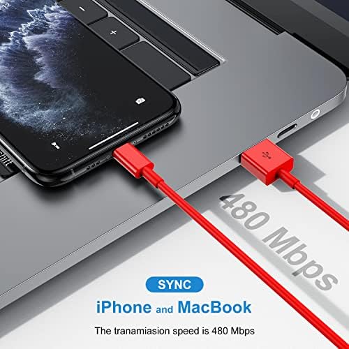 Upgrade Your Charging Game with 3-Pack 10 Ft MFi Certified i Phone Charger Cables – High-Speed USB to Lightning Power Cords for i Phone 14, 13, 12, 11 Pro Max, Mini & More – Durable, Flexible & Stylish Blue Design for Ultimate Convenience and Longevity