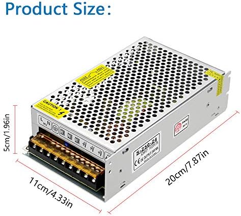 120 W 24 V AC to DC Power Supply Adapter – High-Performance Switching Transformer for LED Lighting, 3 D Printers, and CCTV Systems with Enhanced Efficiency and Safety Features