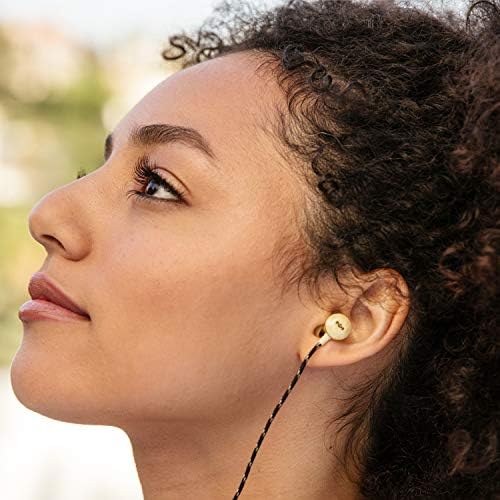 House of Marley Nesta Gold Noise-Cancelling Earbuds with Microphone – Premium Eco-Friendly Wireless Sound Experience for Ultimate Comfort and Connectivity