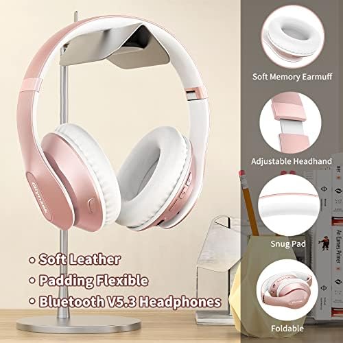 Transform Your Listening Experience: Glynzak Premium Wireless Over-Ear Headphones with 65-Hour Playtime, Hi-Fi Stereo Sound, and Custom EQ Settings – Perfect for Travel, Gaming, and Daily Use
