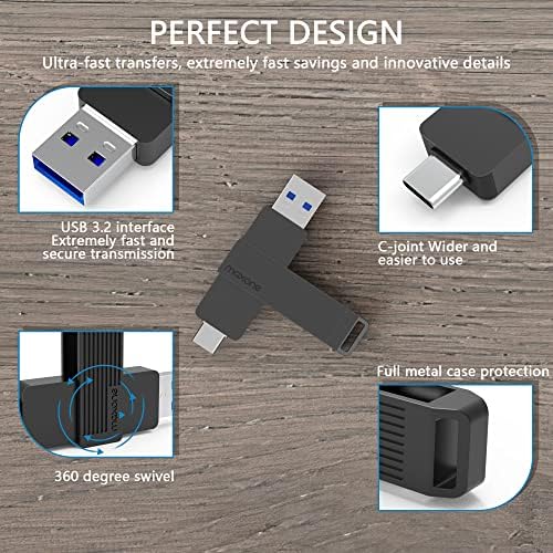 Maxone 512 GB Portable SSD – Ultra-Fast Dual Drive with USB Type-C & USB 3.2 for Seamless High-Speed Data Transfer, Up to 600 MB/s Read & 550 MB/s Write – Compact & Durable Flash Drive for Professionals & Tech Enthusiasts – Effortless Plug-and-Play Storage Solution with Enhanced Compatibility