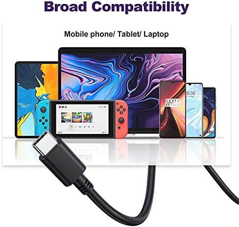 High-Efficiency USB-C 65 W/45 W AC Adapter for Asus Chromebooks & Zenbooks – Versatile Charging Solution with Foldable Plug, 5.9 ft Power Cord, and Universal Compatibility – Ideal for Travel, Business, and School Use – CE/FCC/ROHS Certified with 12-Month Warranty, Enhanced Safety Mechanisms for Optimal Device Protection