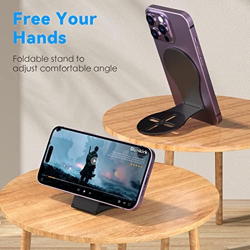 Revolutionize Your Work and Travel with the Cloud Valley Magnetic Phone Holder – Adjustable Tripod Mount for Mag Safe i Phones, Perfect for Laptops and Cars – Enhanced Stability with 1/4″ Screw & Metal Ring, Sleek Black Design for Effortless Connectivity and Multitasking Efficiency.