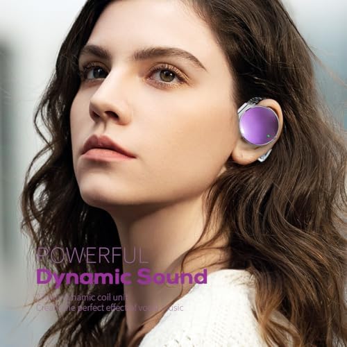Revolutionary Open-Ear Bluetooth 5.4 Sports Earbuds – 52 Hours of Extended Playtime, Sweatproof Durability, Dual Device Connectivity, and Rapid USB-C Charging for Optimal Athletic Performance – Stay Alert and Energized on Every Run!