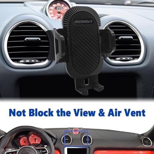 Porsche 718 Boxster & Cayman 2017-2024 Car Phone Mount – Thick Case Friendly Mobile Holder for Hands-Free Navigation & Calls | Adjustable Air Vent Design | Universal Smartphone Cradle for Optimal Driving Convenience | Durable Auto Accessory Enhancing Road Safety and Style
