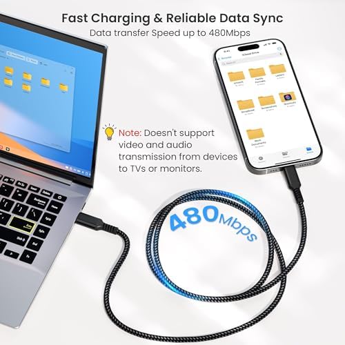 Elevate Your Charging Game with Elebase i Phone 16 Pro Max 3-Pack Charging Cables – 3.3 FT, 6.6 FT, 10 FT USB-C to USB-C Fast Charger for i Phone 16, Mac Book, Air Pods 4, i Pad Air 5/Mini 6, Samsung Galaxy S25/S24/S23 Ultra – Unmatched Durability & 100 W Rapid Power Delivery for Home, Office, and Travel Use