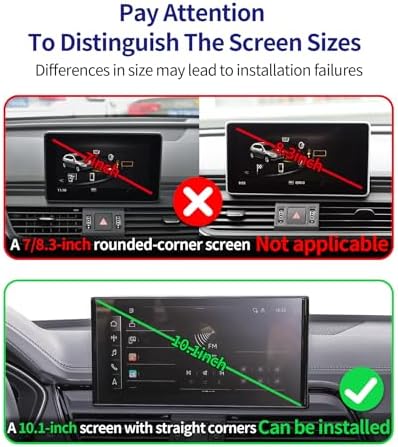 Car Phone Holder for 2021-2025 Audi Q5/2020-2025 A5/S5/RS5/20-25 A4/S4, 360° Rotation, 10.1 inch Screen Fixed Clip, Auto Accessories Navigation Bracket – Enhanced Compatibility and Speed