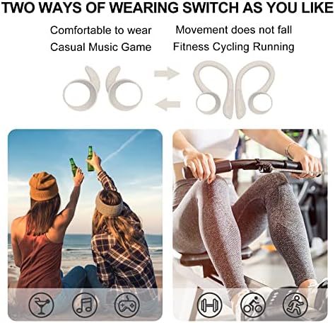 Ultimate Green Wireless Earbuds with Earhooks – Bluetooth 5.1 Noise Cancelling Sports Headphones, Waterproof Design for Secure Fit During Workouts, Compact Earphones for Enhanced Sound Quality and Durability