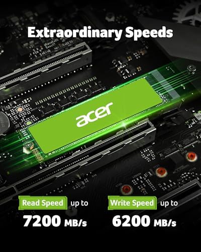 Upgrade Your System with the Acer FA100 256 GB M.2 NVMe SSD – Unleash Blazing-Fast 8 Gb/s Transfer Speeds for Gamers and Professionals – Maximize Performance & Storage Efficiency with Reliable Internal Solid State Drive