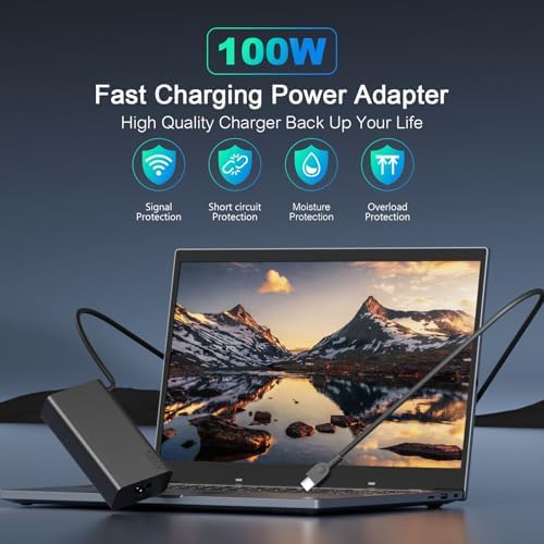 High-Performance 100 W USB-C Laptop Charger – Versatile Fast Charging Solution for Lenovo, Dell, HP, ASUS, Mac Book & More – PD 3.0 Technology for 45 W to 100 W Devices – Multi-Voltage Output (5 V-20 V) – Perfect for Gamers and Professionals Seeking Speed and Durability – Includes 30-Day Money-Back Guarantee and One-Year Defect Replacement – Your Essential Power Adapter for Modern Laptops