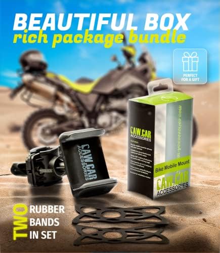 Ultimate Metal Smartphone Bike & Motorcycle Holder – Unbreakable Handlebar Mount for i Phone 16 Pro Max & Galaxy S25 – Secure, Durable, and Versatile Cell Phone Cradle for Safe Navigation on Bikes, Scooters, and Motorcycles – 360-Degree Rotation for Optimal Viewing – Enhanced Grip Technology for Ultimate Stability and Safety