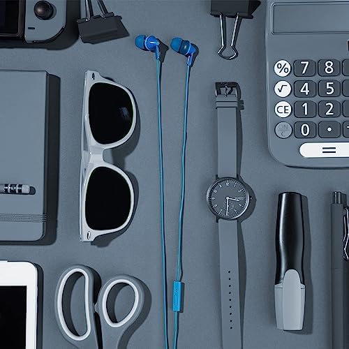 Panasonic Ergo Fit Wired Earbuds with Microphone – Superior Sound Quality with Ergonomic Comfort, Universal 3.5 mm Jack Earphones for Phones and Laptops in Stylish Metallic Purple – Custom-Fit Earpieces (S/M/L) for Optimal Audio Experience and Hands-Free Calls – RP-TCM125-VA