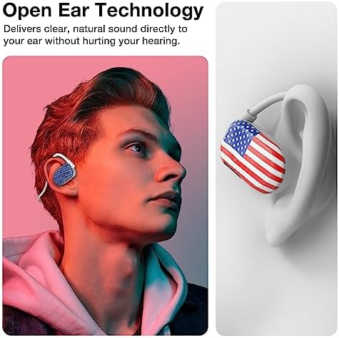 Purity Air Open Ear Headphones – Advanced True Air Conduction Wireless Bluetooth Earbuds with Dual Mic for Clear Calls – Ergonomic, Sweat-Resistant Design for Active Lifestyles – Compatible with i Phone & Android – Ultimate Comfort and Audio Awareness
