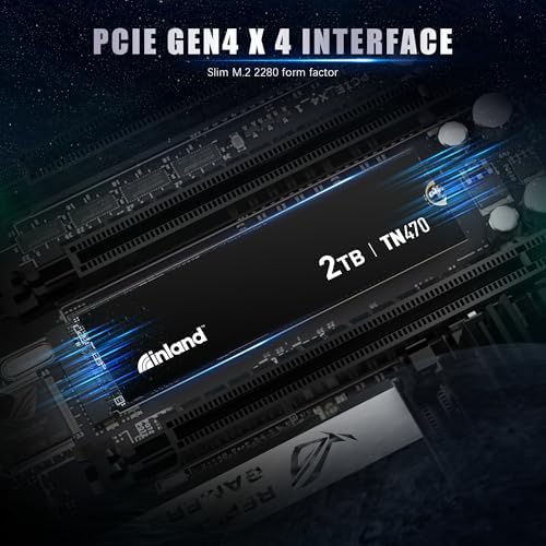 Elevate Your Performance with the INLAND TN450 500 GB NVMe M.2 PCIe Gen4 x4 Internal SSD – Unmatched 5,000 MB/s Speeds, 3 D NAND Technology for Ultimate Durability, Perfect Upgrade for Laptops & Desktops