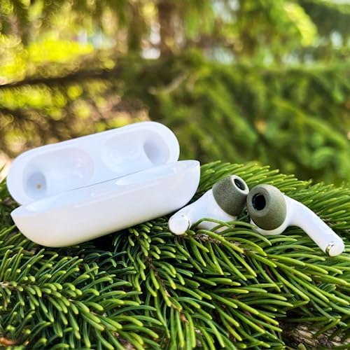 Upgrade Your Listening Experience with Comply Memory Foam Earbud Tips for Apple Air Pods Pro 1 & 2 | Superior Comfort & Secure Fit | Premium Noise Isolation Design | Anti-Slip Technology | Black, Medium (3 Pairs) for Enhanced Sound Quality and Longevity