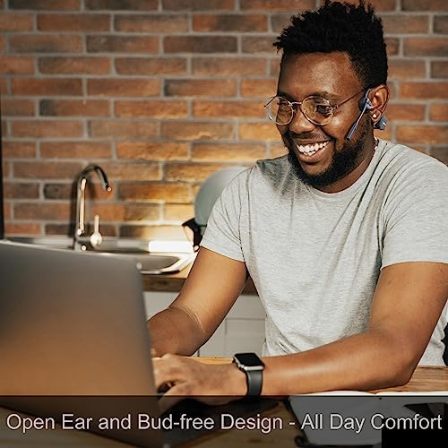 Revolutionary Open-Ear Bone Conduction Headphones for Active Lifestyles – Waterproof Wireless Sport Earbuds with Sweatproof Design and Built-in Microphone for Ultimate Comfort and Safety During Workouts – Trendy Green Color with Universal Device Compatibility