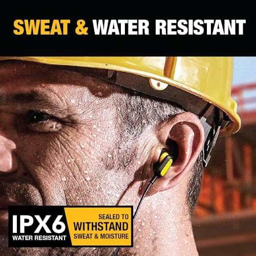 Dewalt Heavy Duty Bluetooth Neckband Earbuds – Premium Wireless Jobsite Headphones with 30-Hour Battery Life, Advanced Noise Isolation & Ergonomic Magnetic Design for Professionals and Everyday Use – Elevate Your Audio Experience with Unmatched Comfort and Connectivity