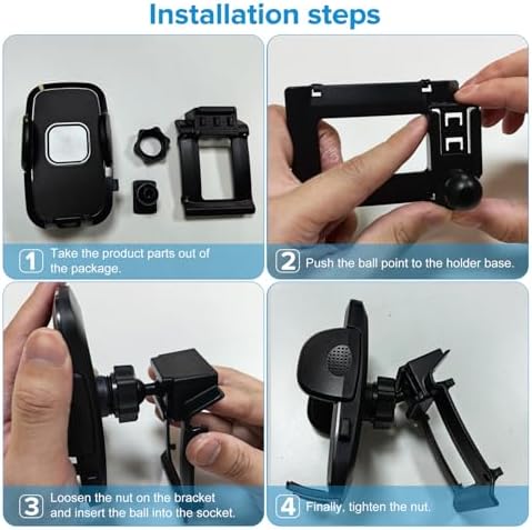 Toyota 4 Runner Cell Phone Holder Mount (2010-2024) – Adjustable Air Vent & Dashboard Phone Cradle for 4.0″-7.0″ Devices – Enhanced Safety and Hands-Free Navigation Accessory – 360-Degree Rotation for Optimal Viewing Angles – Durable Construction for Everyday Use