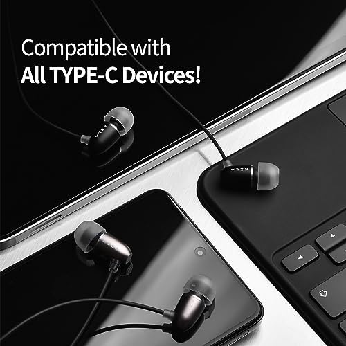 Revolutionize Your Listening with AZLA AIM C Daily USB-C Earbuds – Ergonomically Designed for All-Day Comfort and Superior Sound Clarity – Perfectly Compatible with i Phone 15 & 16 – Integrated Microphone for Effortless Hands-Free Conversations – Stylish Silver Finish for a Contemporary Edge and Enhanced Audio Enjoyment