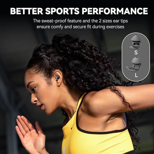 Revolutionary Micro Sleep Earbuds for Side Sleepers: Ultimate Noise Reduction Technology, 28-Hour Battery Life, Lightweight Design with Travel Charging Case for Uninterrupted Sleep and Serenity