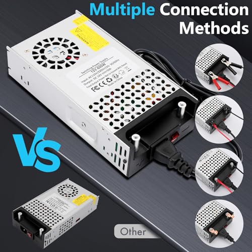 High-Performance 110 V AC to 12 V DC Power Supply Transformer – 50 A 600 W Switching Mode Adapter for CCTV Systems, 3 D Printers, and Security Equipment – Unmatched Efficiency and Broad Compatibility